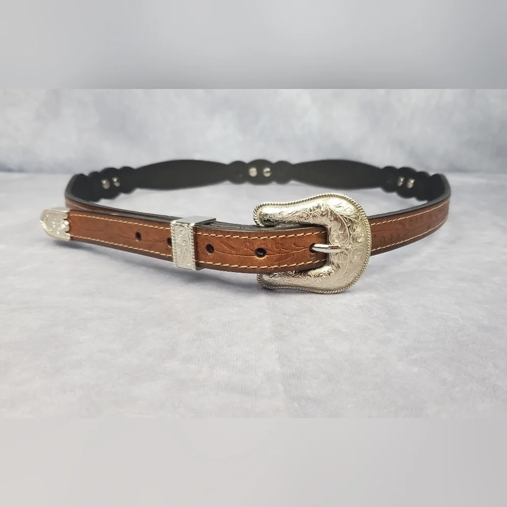 Western Cowgirl Brown Genuine‎ Bonded Leathet Women’s Belt Size XL